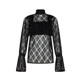 Evelyn Black Lace Blouse