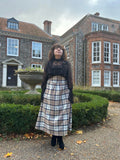 Rosamund Tartan Wool Skirt
