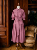 Eleonor Cotton Shirt Dress With Belt.