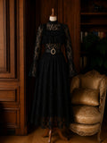 Evelyn Black Lace Blouse