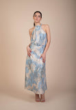 Orla Sky blue Lace Maxi Dress