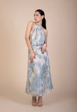 Orla Sky blue Lace Maxi Dress