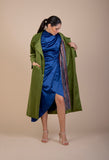 Alisha Royal Blue Silk Satin Dress