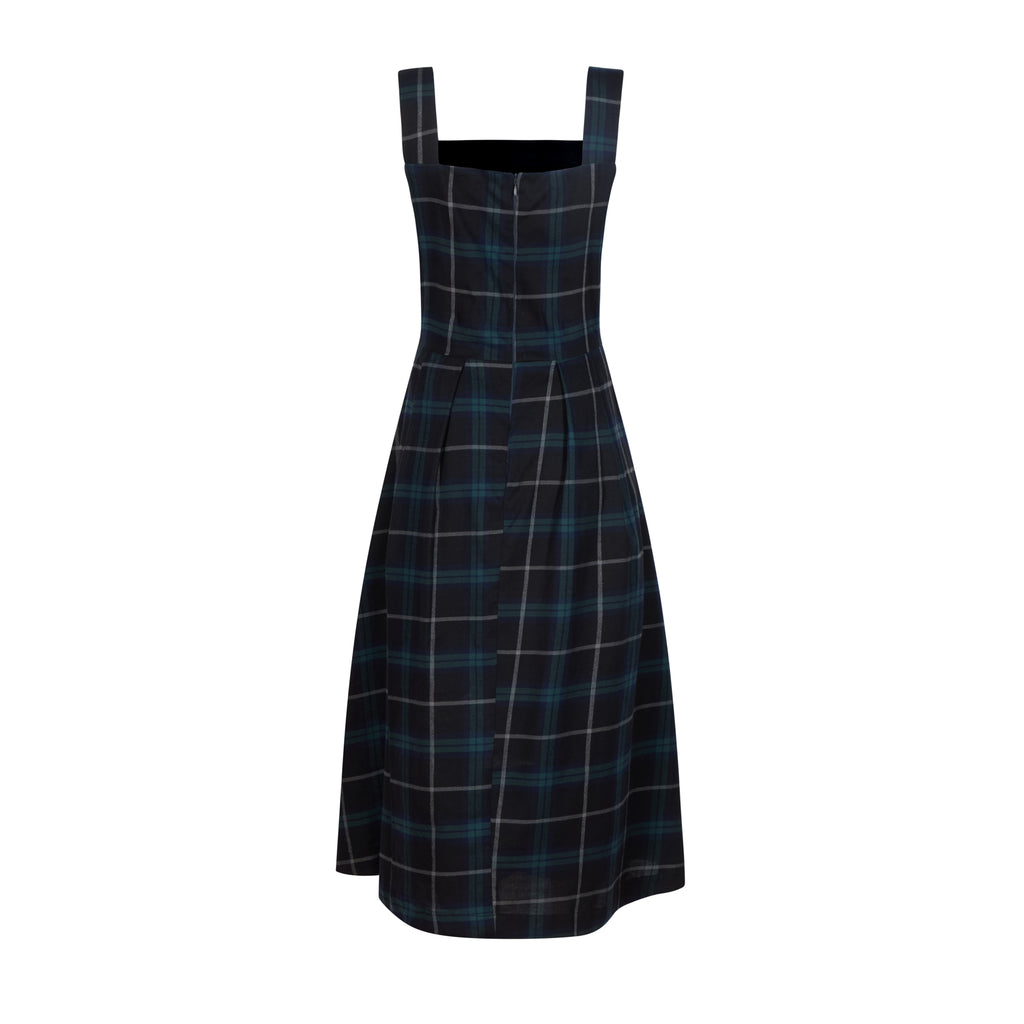 Stella Tartan Pinafore Midi Dress numbat.uk Stella Tartan Pinafore Midi Dress numbat.uk