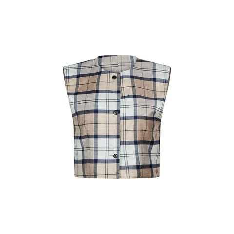 Cecily Tartan Wool Waistcoat