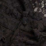 Evelyn Black Lace Blouse