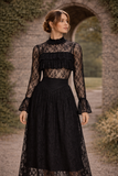 Evelyn Black Lace Blouse