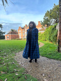 Cora Blue Tartan Rain Coat– Royal & Dark Blue