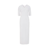 Fay Ribbed Midi Dress with Side Slit