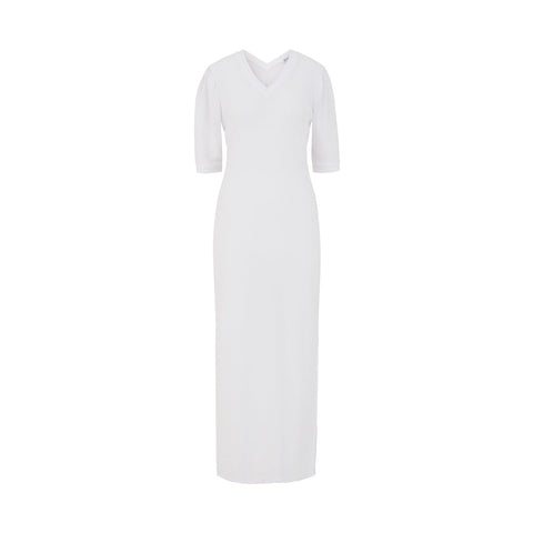 Fay Ribbed Midi Dress with Side Slit