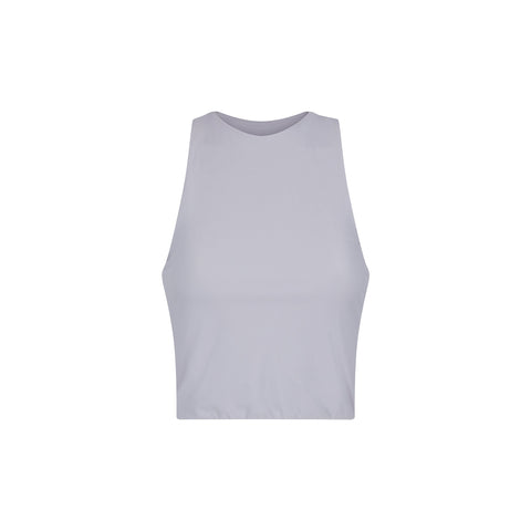 Women's Smooth Crop Tank - Grey