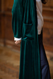 Hermione Emerald Velvet Duster