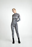 ZEBRA PRINT  STRETCH JUMPSUIT