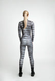 ZEBRA PRINT  STRETCH JUMPSUIT