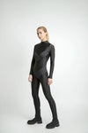 POWER JUMPSUIT -RIBBED DECORATIVE