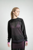 KNIT NET SWEATSHIRT