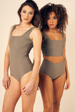 Callie Sustain Swimsuit - Khaki