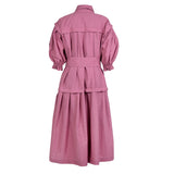 Eleonor Cotton Shirt Dress With Belt.