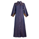 Chloe Jacquard Dress With Cloak Sleeves.