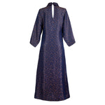 Chloe Jacquard Dress With Cloak Sleeves.