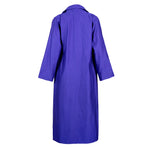 Chloe  Ribbed Wovеn Coat In Vivid Ultra Violet Ribbed Woven Fabric With Belt