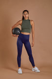 Women's Running Leggings - Navy