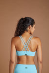 Women's Core Sports Bra - Sky Blue