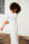 Fay Ribbed Midi Dress with Side Slit