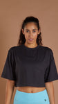 Women's Essential Crop Top - Black