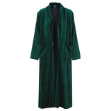 Hermione Emerald Velvet Duster